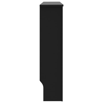 Radiator Cover Black 112x19x81.5 cm MDF