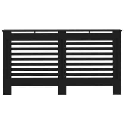 Radiator Cover Black 152x19x81.5 cm MDF