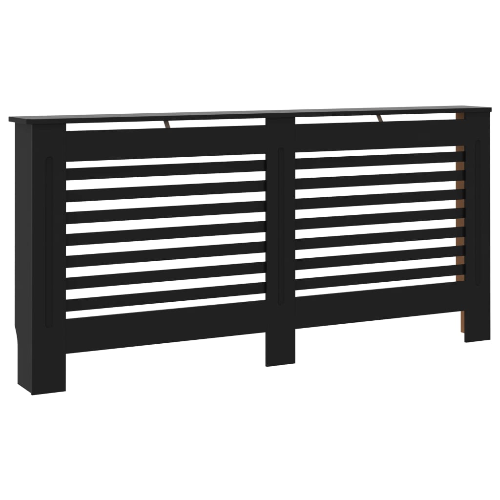 Radiator Cover Black 172x19x81.5 cm MDF