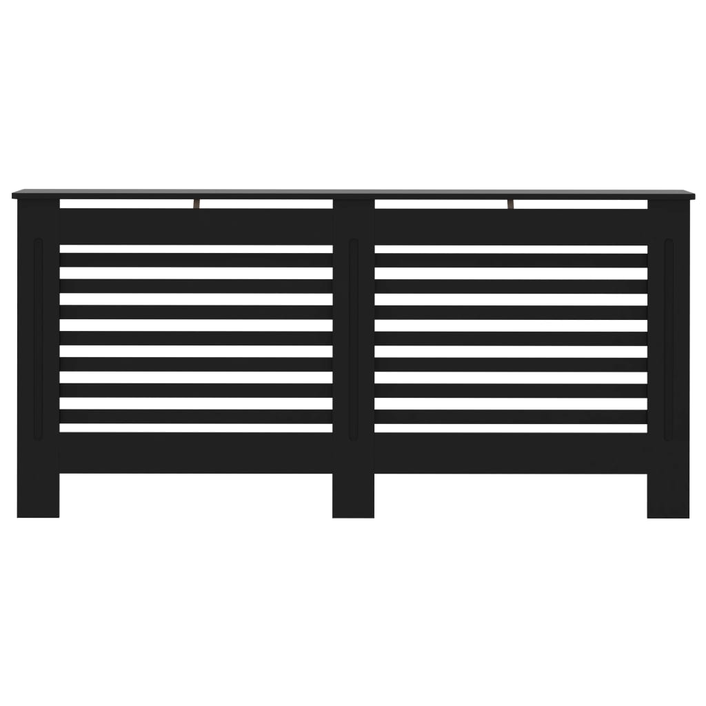 Radiator Cover Black 172x19x81.5 cm MDF