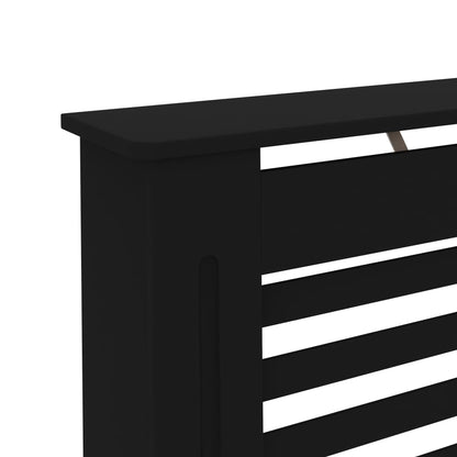 Radiator Cover Black 172x19x81.5 cm MDF