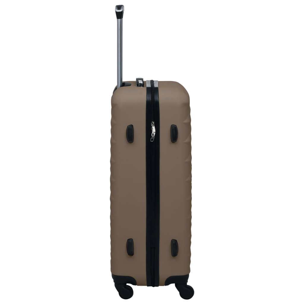 Hardcase Trolley Set 3 pcs Brown ABS