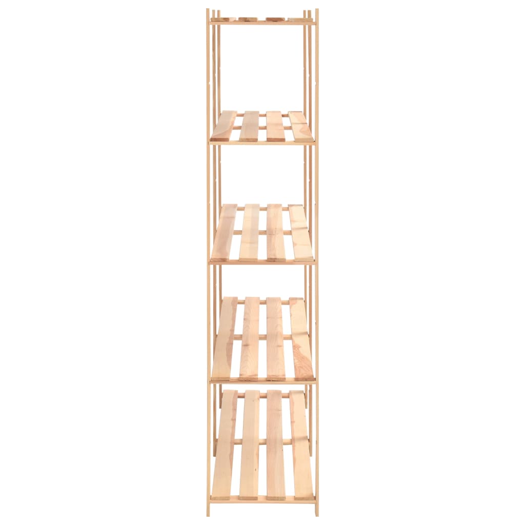 5-Tier Storage Racks 3 pcs 170x38x170 cm Solid Pinewood 500 kg