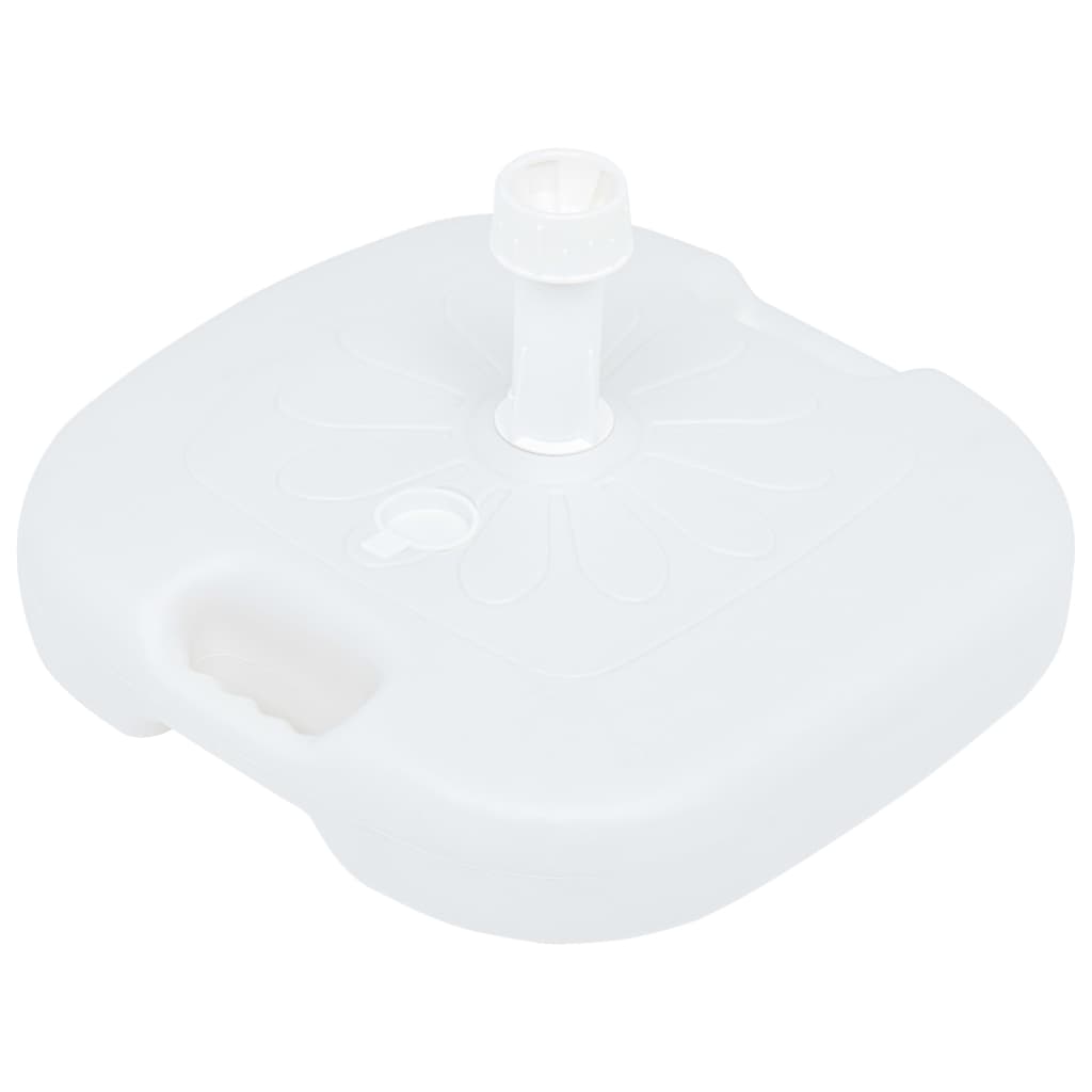 Umbrella Base Sand/Water Filled 16 L White Plastic