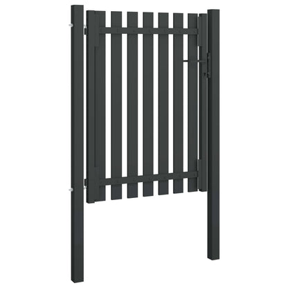 Garden Fence Gate Steel 1x1.7 m Anthracite