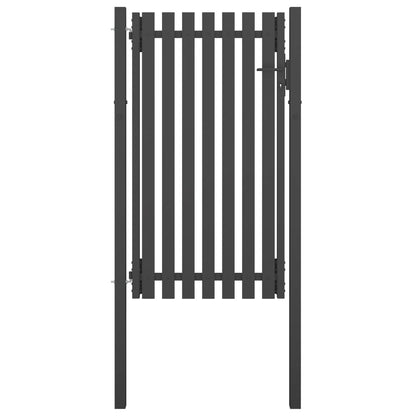 Garden Fence Gate Steel 1x2.25 m Anthracite