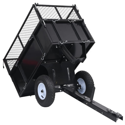 Tipping Trailer for Lawn Mower 150 kg Load