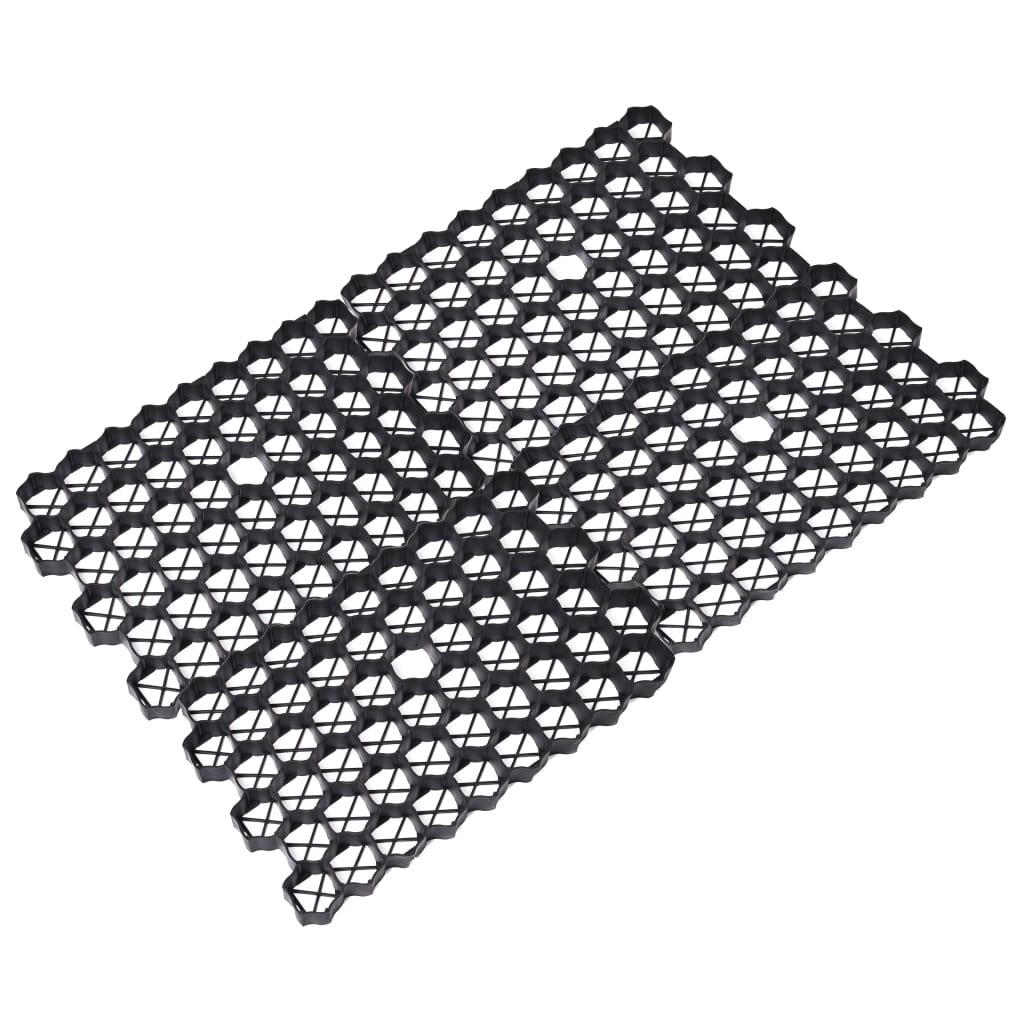 Grass Grids 16 pcs Black 60x40x3 cm Plastic