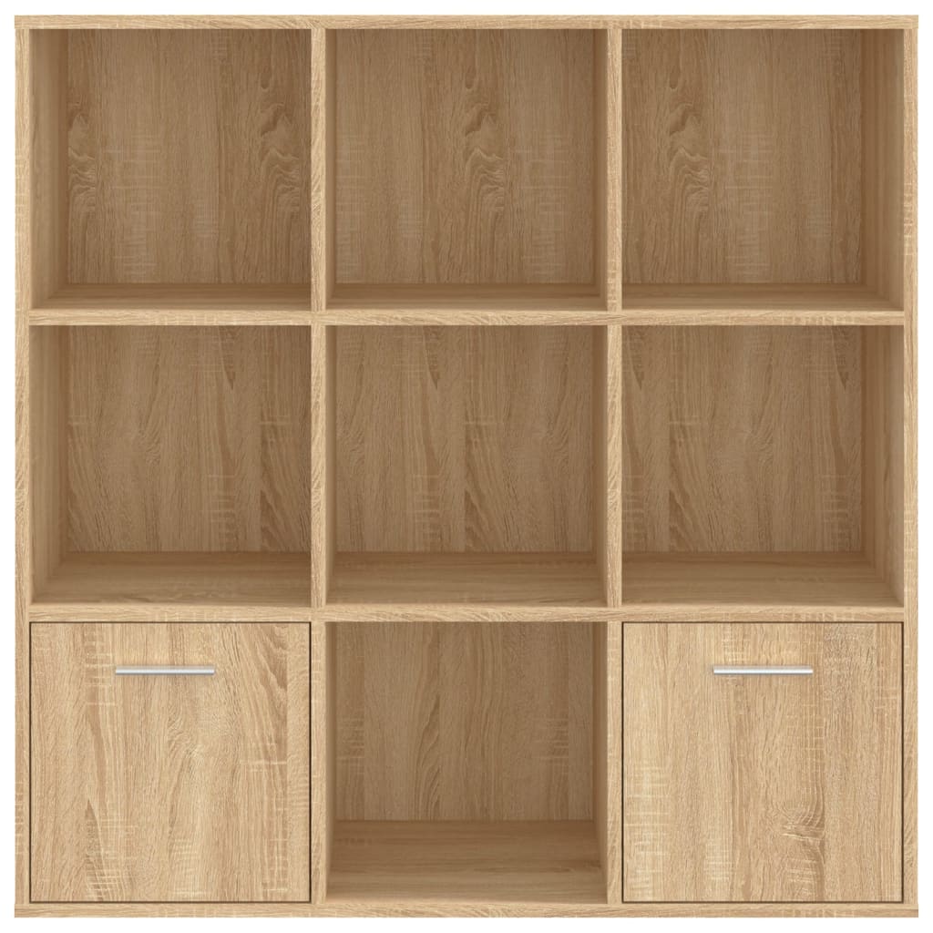 Book Cabinet Sonoma Oak 98x30x98 cm Engineered Wood