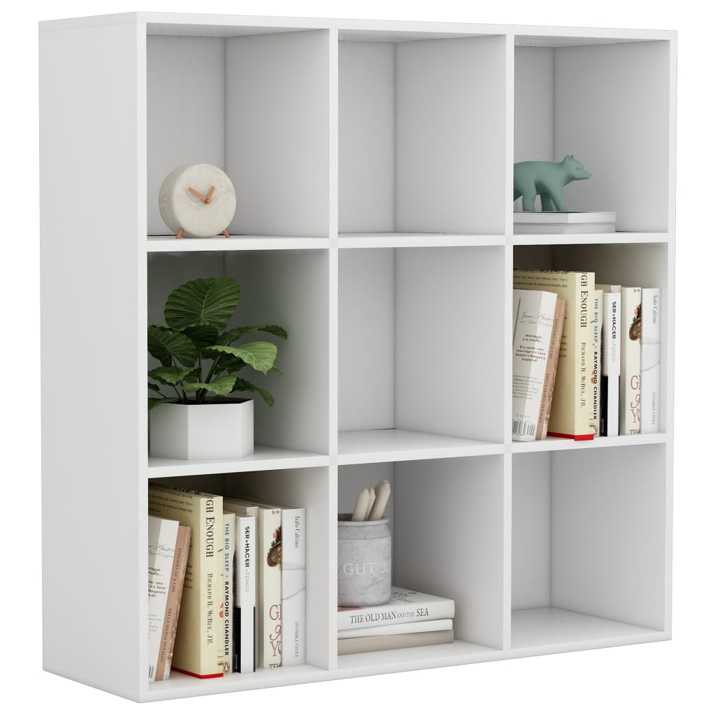 Book Cabinet White 98x29x97.5 cm Engineered Wood