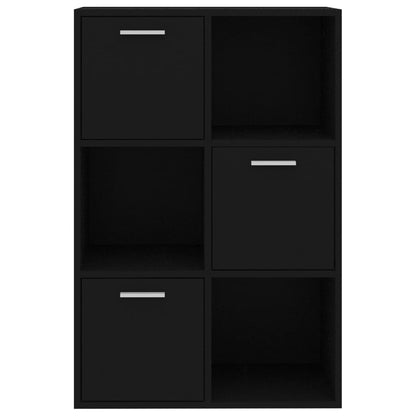 Storage Cabinet Black 60x29.5x90 cm Engineered Wood