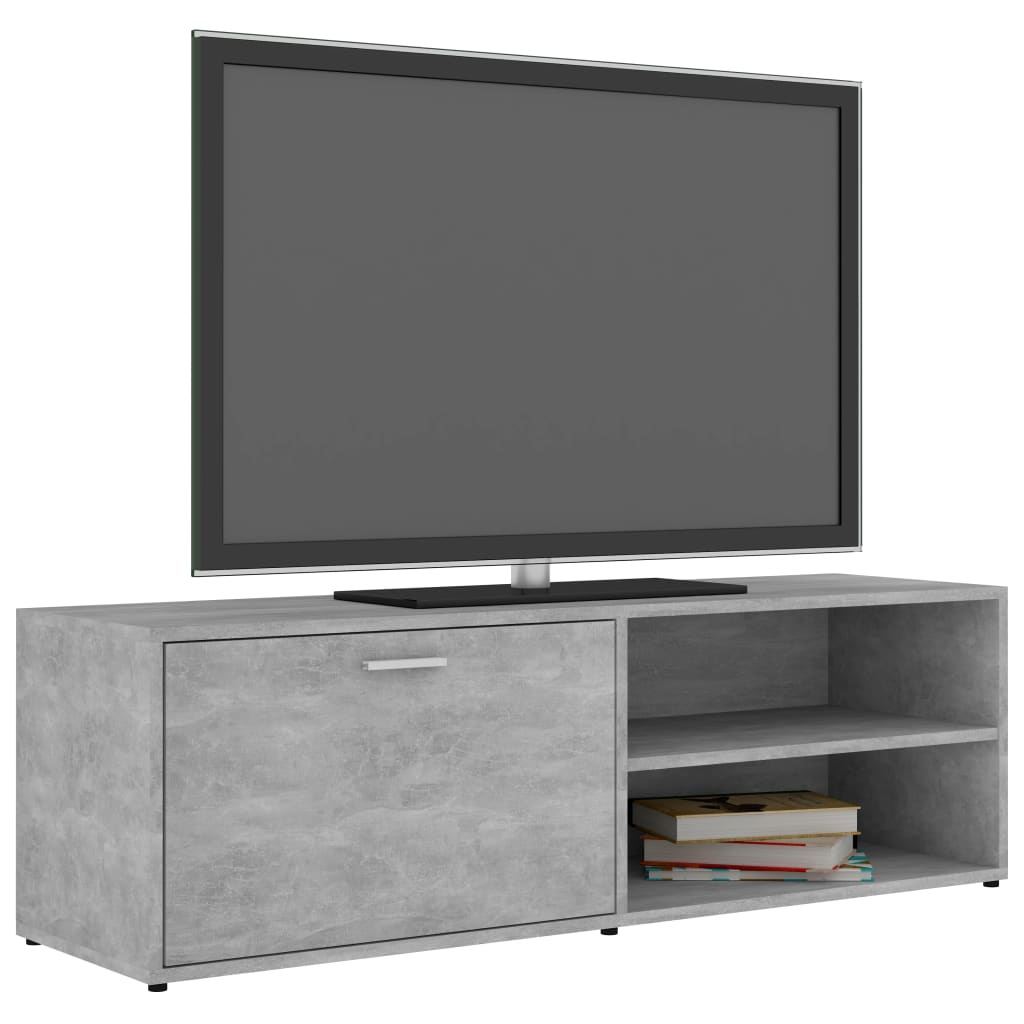 TV Cabinet Concrete Grey 120x34x37 cm Engineered Wood