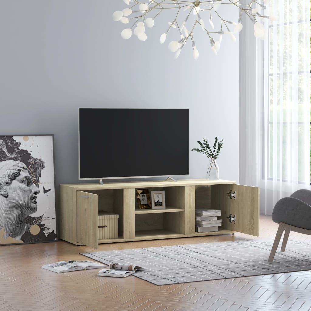 TV Cabinet Sonoma Oak 120x34x37 cm Engineered Wood