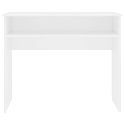 Desk White 90x50x74 cm Engineered Wood