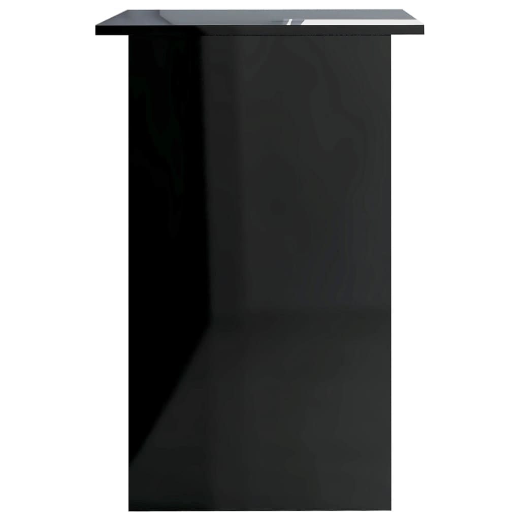 Desk High Gloss Black 90x50x74 cm Engineered Wood