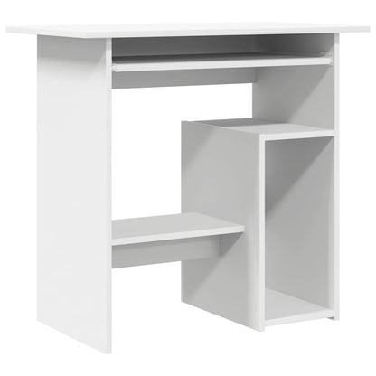 Desk White 80x45x74 cm Engineered Wood