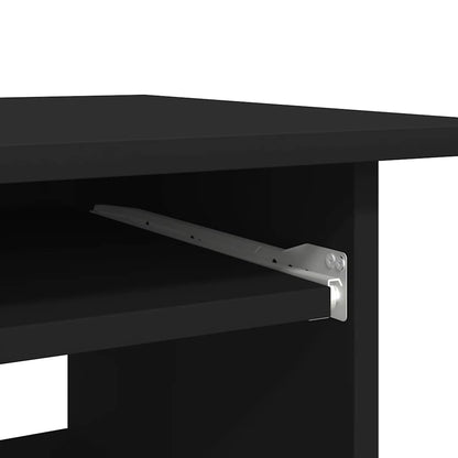 Desk Black 80x45x74 cm Engineered Wood