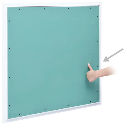 Access Panel with Aluminium Frame and Plasterboard 600x600 mm