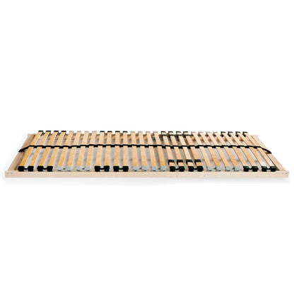 Slatted Bed Bases 2 pcs with 28 Slats 7 Zones 90x200 cm