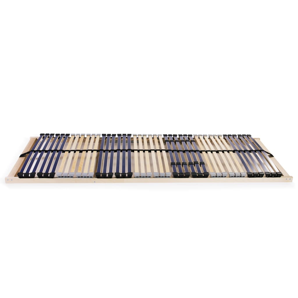 Slatted Bed Bases without Mattress 2 pcs with 42 Slats 90x200 cm