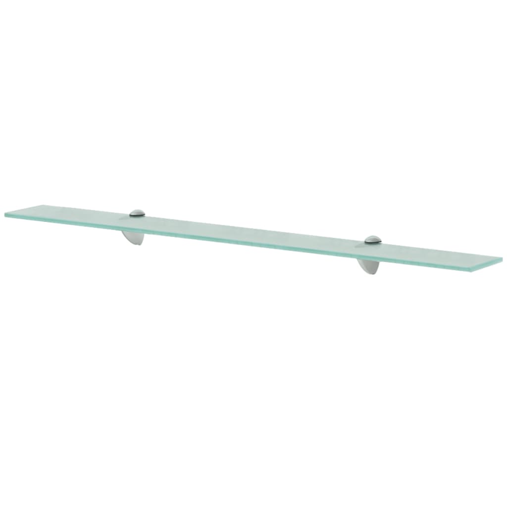 Floating Shelves 2 pcs Glass 90x10 cm 8 mm