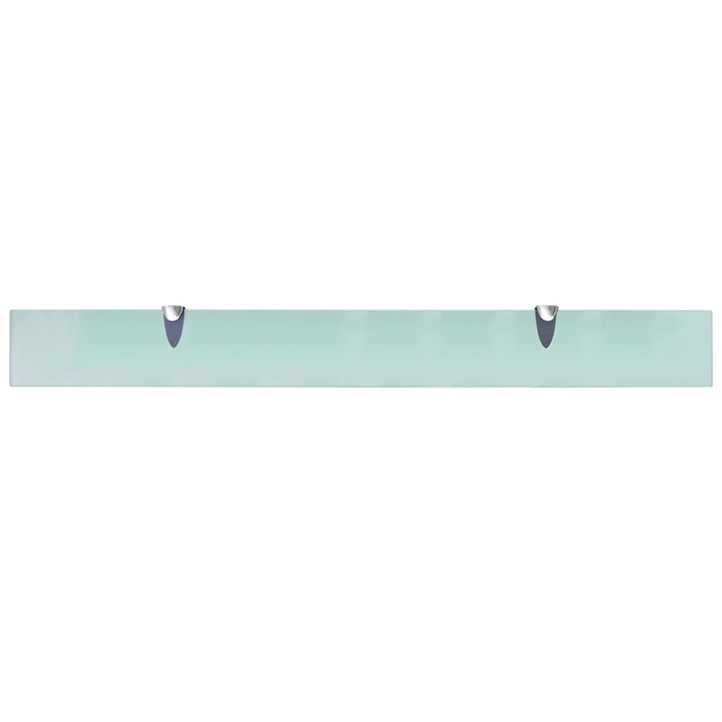 Floating Shelves 2 pcs Glass 90x10 cm 8 mm