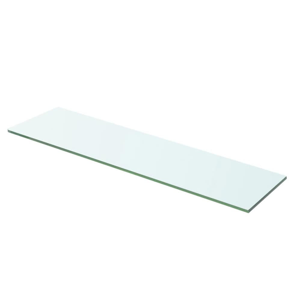 Shelves 2 pcs Panel Glass Clear 60x12 cm