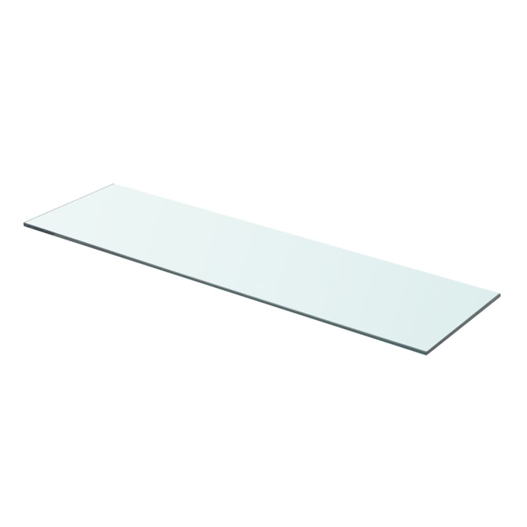 Shelves 2 pcs Panel Glass Clear 70x20 cm