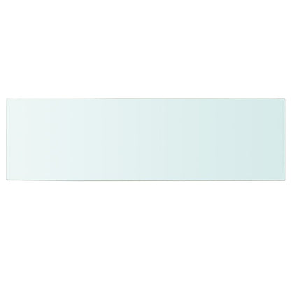 Shelves 2 pcs Panel Glass Clear 100x30 cm