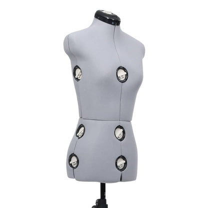 Adjustable Dress Form Female Grey S Size 33-40