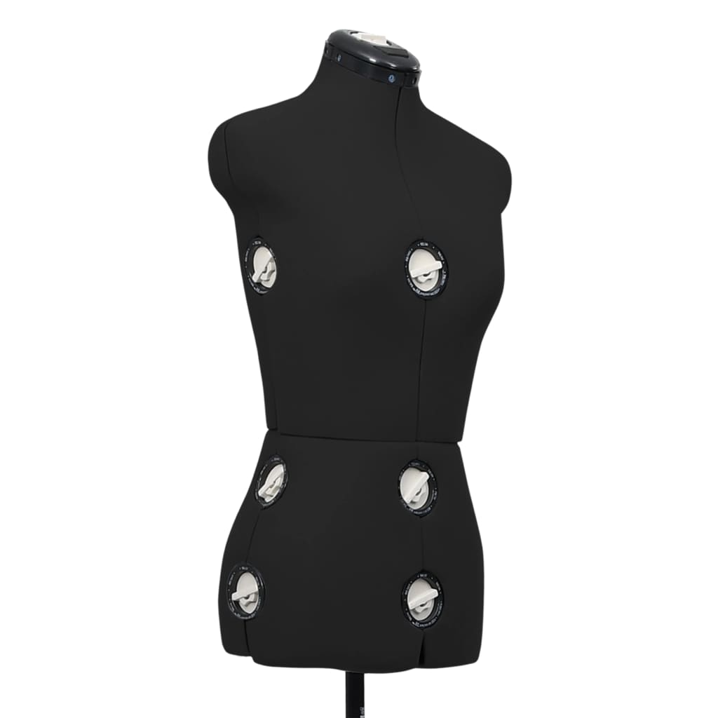 Adjustable Dress Form Female Black S Size 33-40