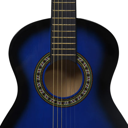 Classical Guitar for Beginner and Kids Blue 1/2 34"