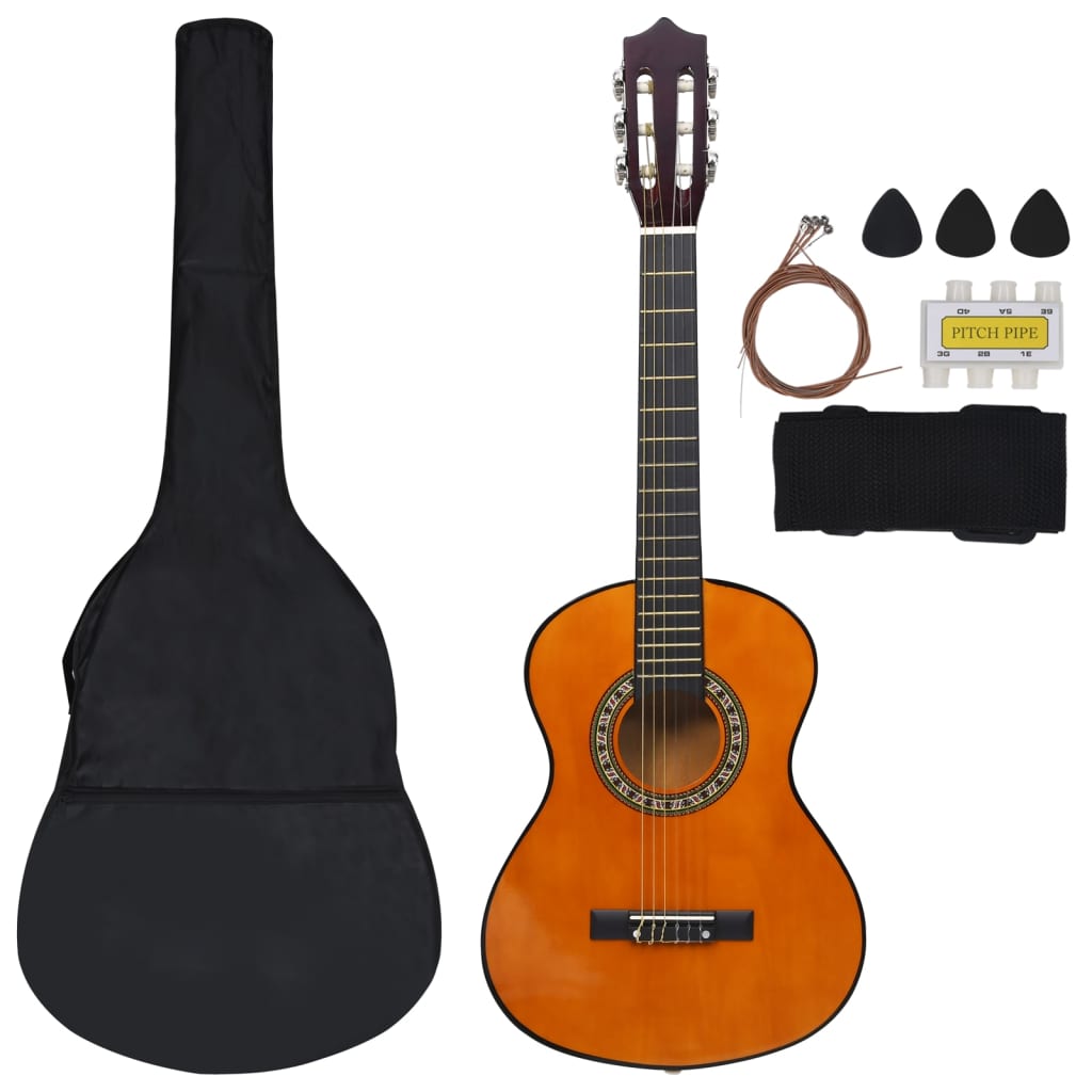 8 Piece Classical Guitar Children Beginner Set 1/2 34"