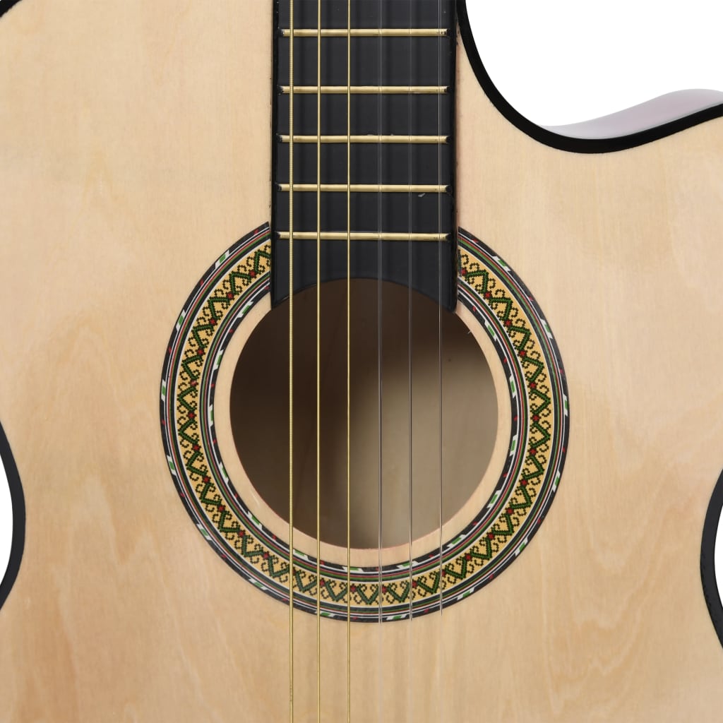 Western Classical Cutaway Guitar with Equalizer and 6 Strings