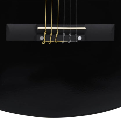 Western Classical Cutaway Guitar with Equalizer 6 Strings Black