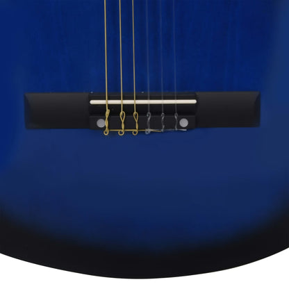 Western Classical Cutaway Guitar with Equalizer 6 Strings Blue