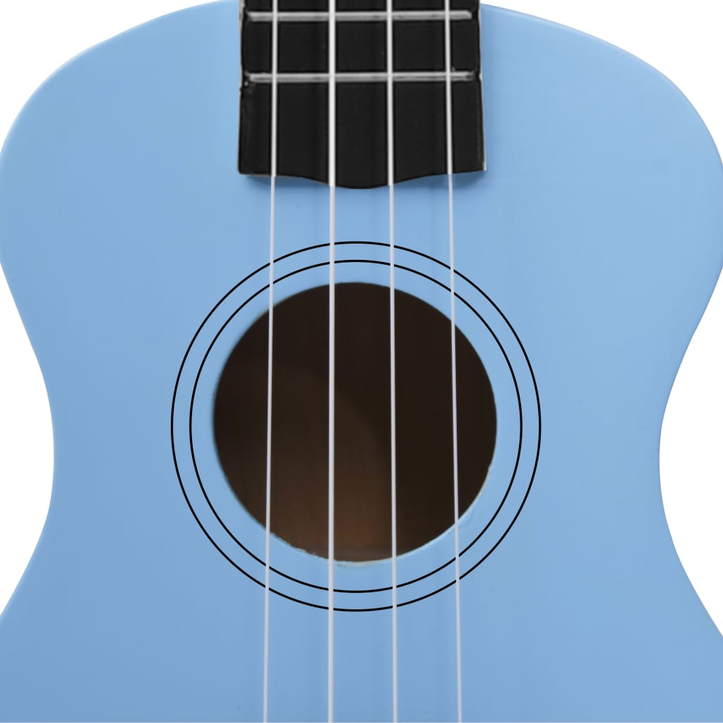 Soprano Ukulele Set with Bag for Kids Baby Blue 21"