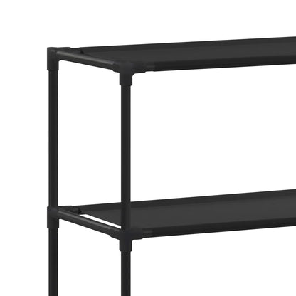 3-Tier Storage Rack over Laundry Machine Black 69x28x169 cm