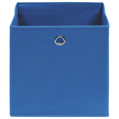 Storage Boxes 4 pcs Blue 32x32x32 cm Fabric