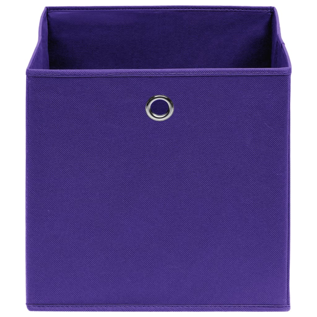 Storage Boxes 4 pcs Purple 32x32x32 cm Fabric