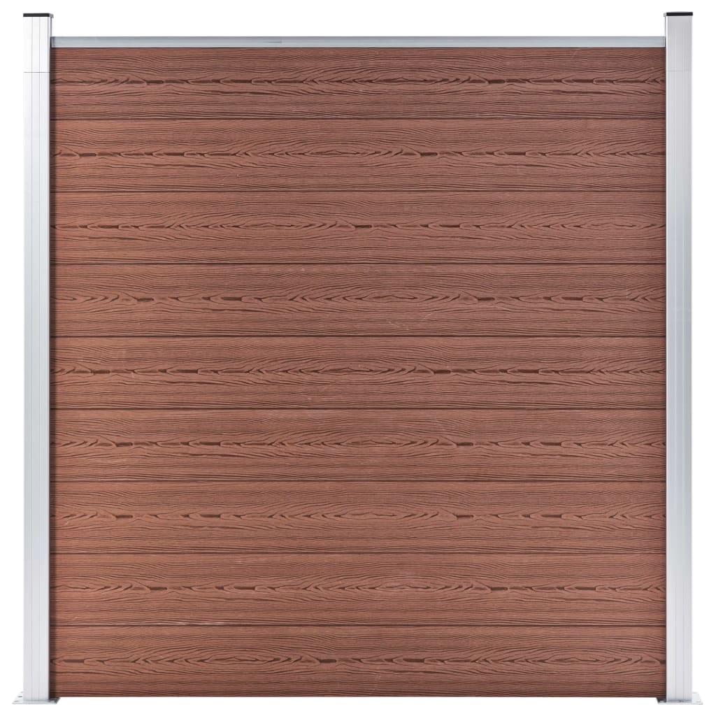 Garden Fence WPC 1564x186 cm Brown