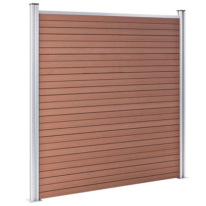 Garden Fence WPC 1564x186 cm Brown