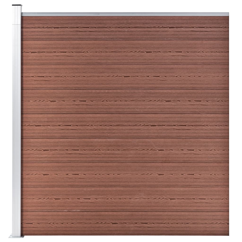 Garden Fence WPC 1564x186 cm Brown