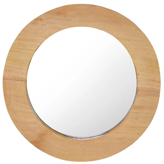 Wall Mirror 40 cm Teak Round