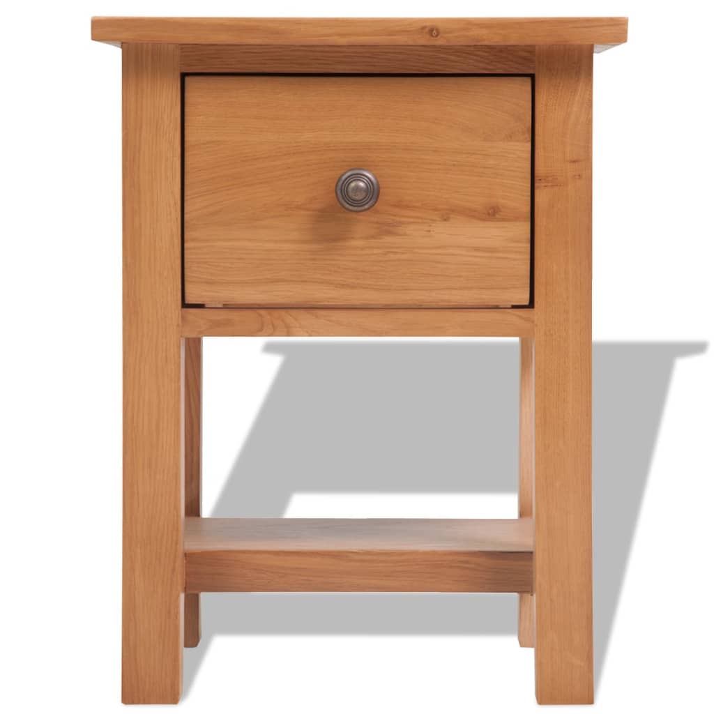 Nightstands 2 pcs 36x30x47 cm Solid Oak Wood