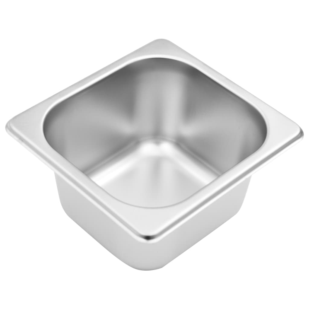 Gastronorm Container Holder with 3 GN 1/6 Pan Stainless Steel