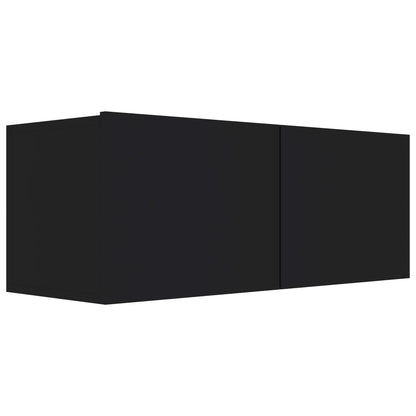 TV Cabinet Black 80x30x30 cm Engineered Wood