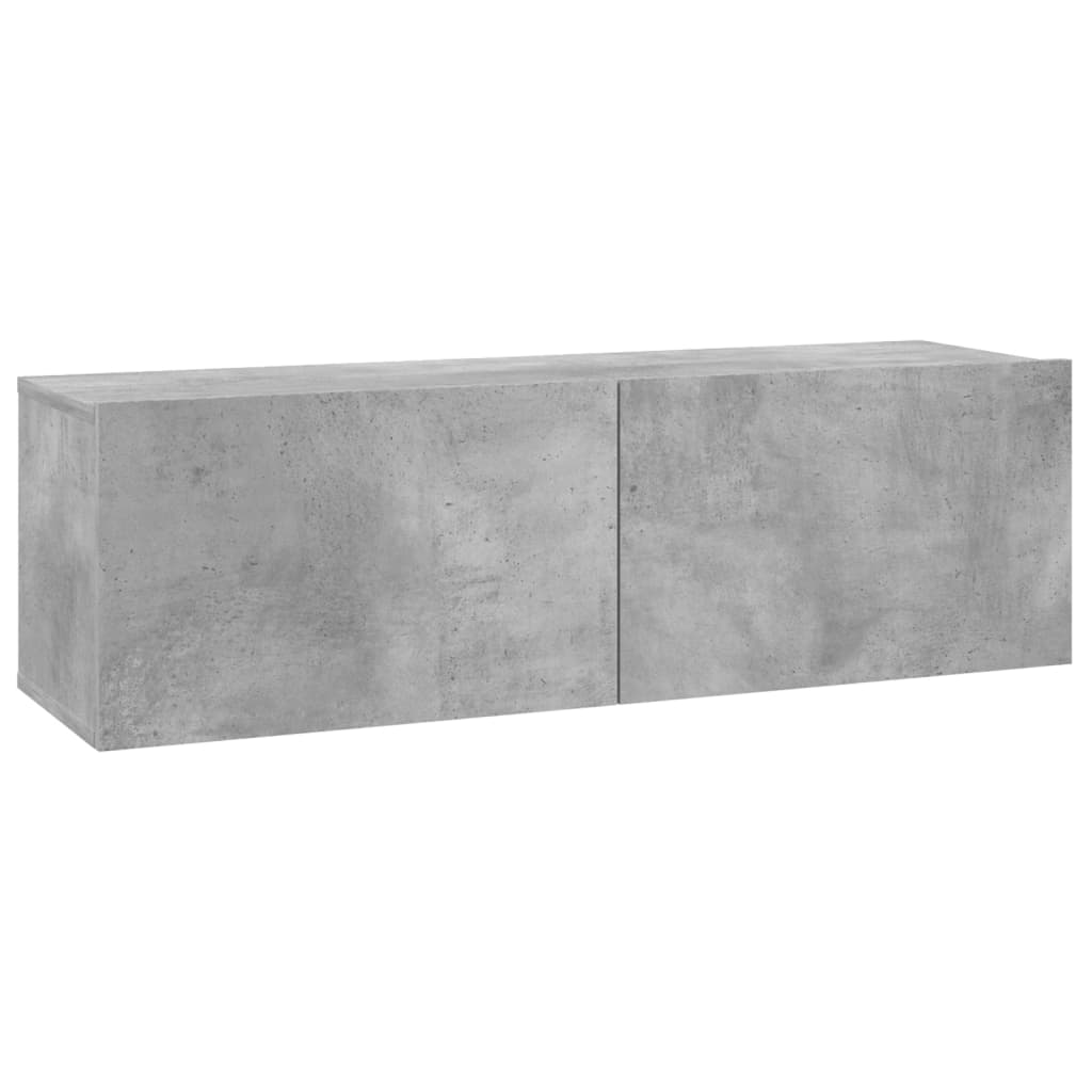 TV Cabinet Concrete Grey 100x30x30 cm Engineered Wood