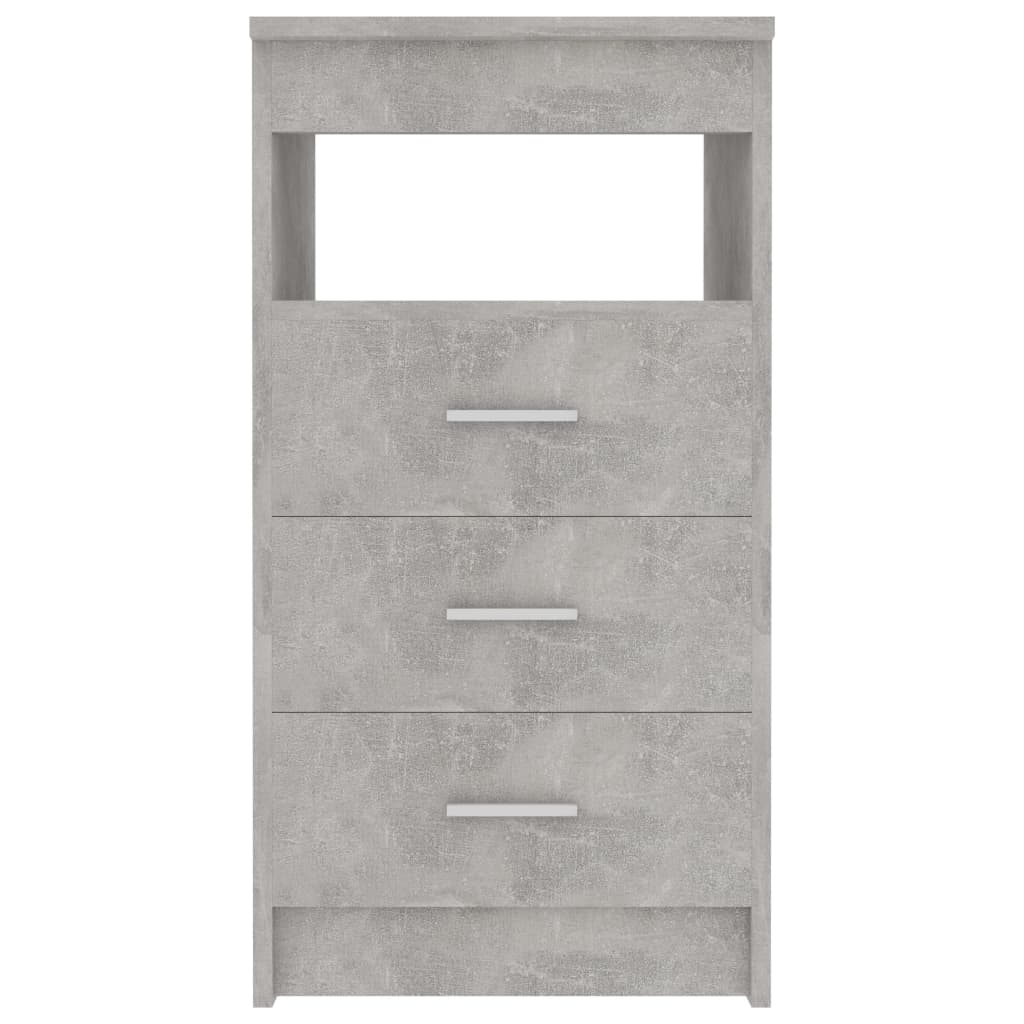 Drawer Cabinet Concrete Grey 40x50x76 cm Engineered Wood