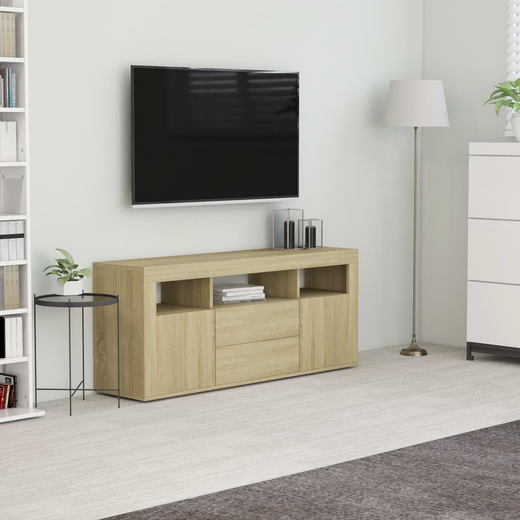 TV Cabinet Sonoma Oak 120x30x50 cm Engineered Wood